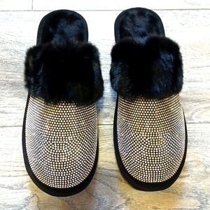 Rhinestone House Shoes